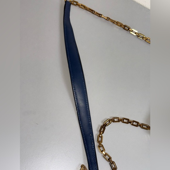 Zara Navy and Gold Crossbody Bag - Picture 10 of 12